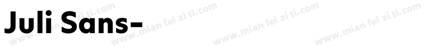 Juli Sans字体转换